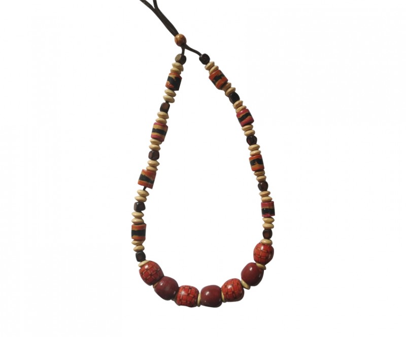 Beaded Bamboo Handcrafted Neck Chain for Women